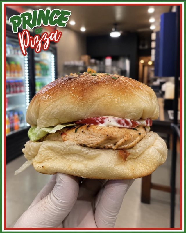 Grilled chicken on a house roll