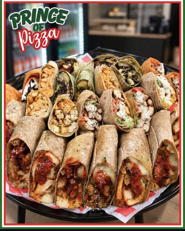 Prince of Pizza wrap platter